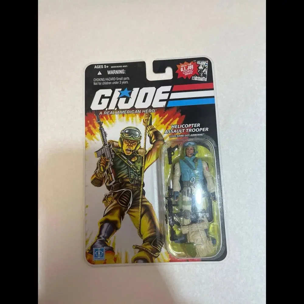 HASBRO GI JOE 2008 COMIC SERIES SGT‎ AIRBORNE HELICOPTER ASSAULT TROOPER 25TH
